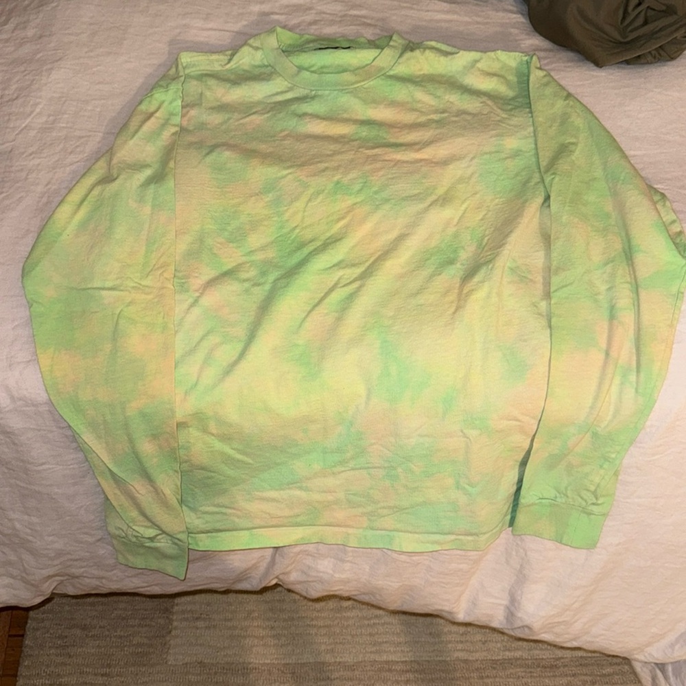 John Elliott L/S University Tee Size 3 (large) Mix Green Marble Color